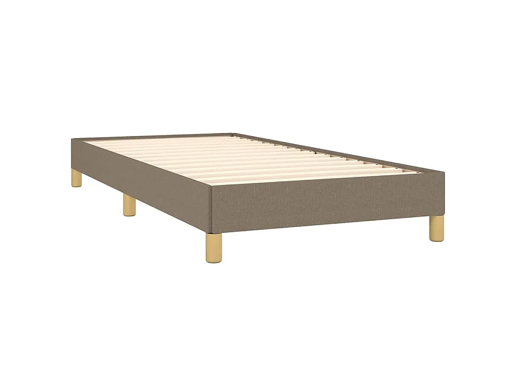 Cadre de lit sans matelas taupe 90x190 cm tissu