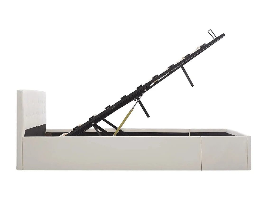 Cadre de lit avec rangement hydraulique Similicuir 160x200 cm