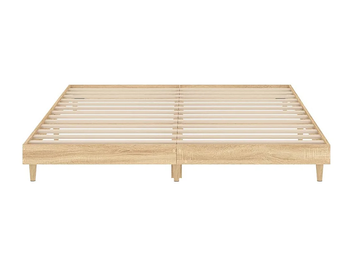 Bettgestell Sonoma-Eiche 180x200 cm Holzwerkstoff