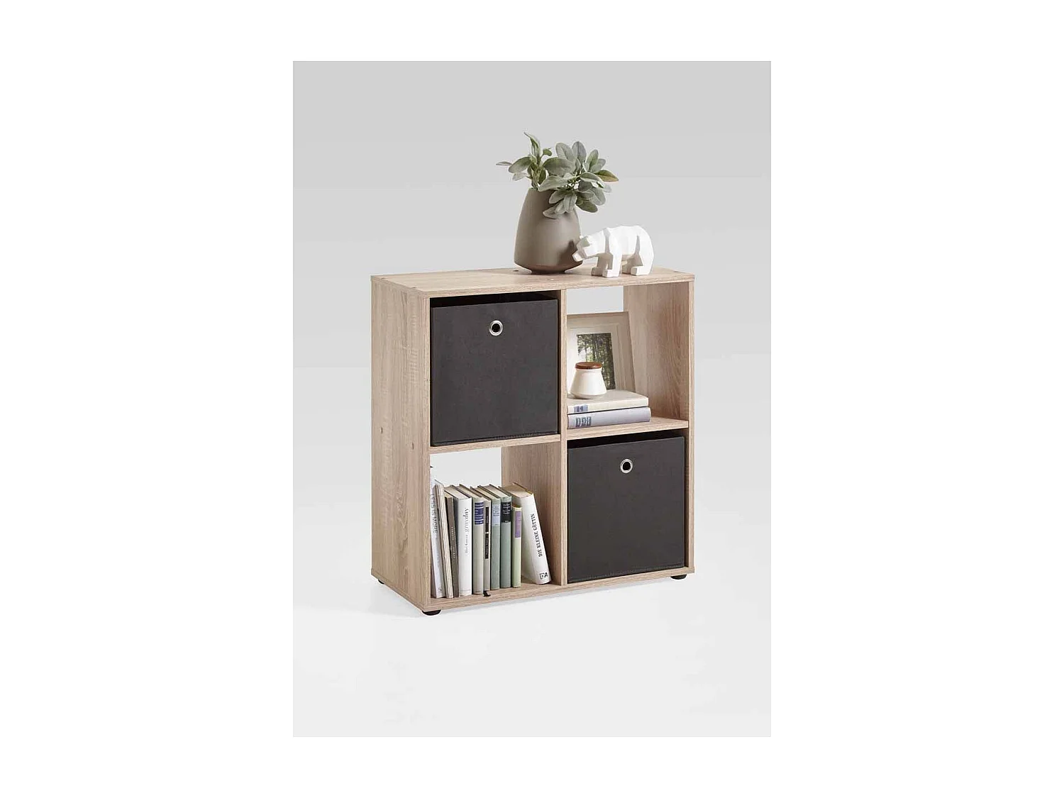 Étagère 4 Cases Design "Gaman" 70cm Chêne