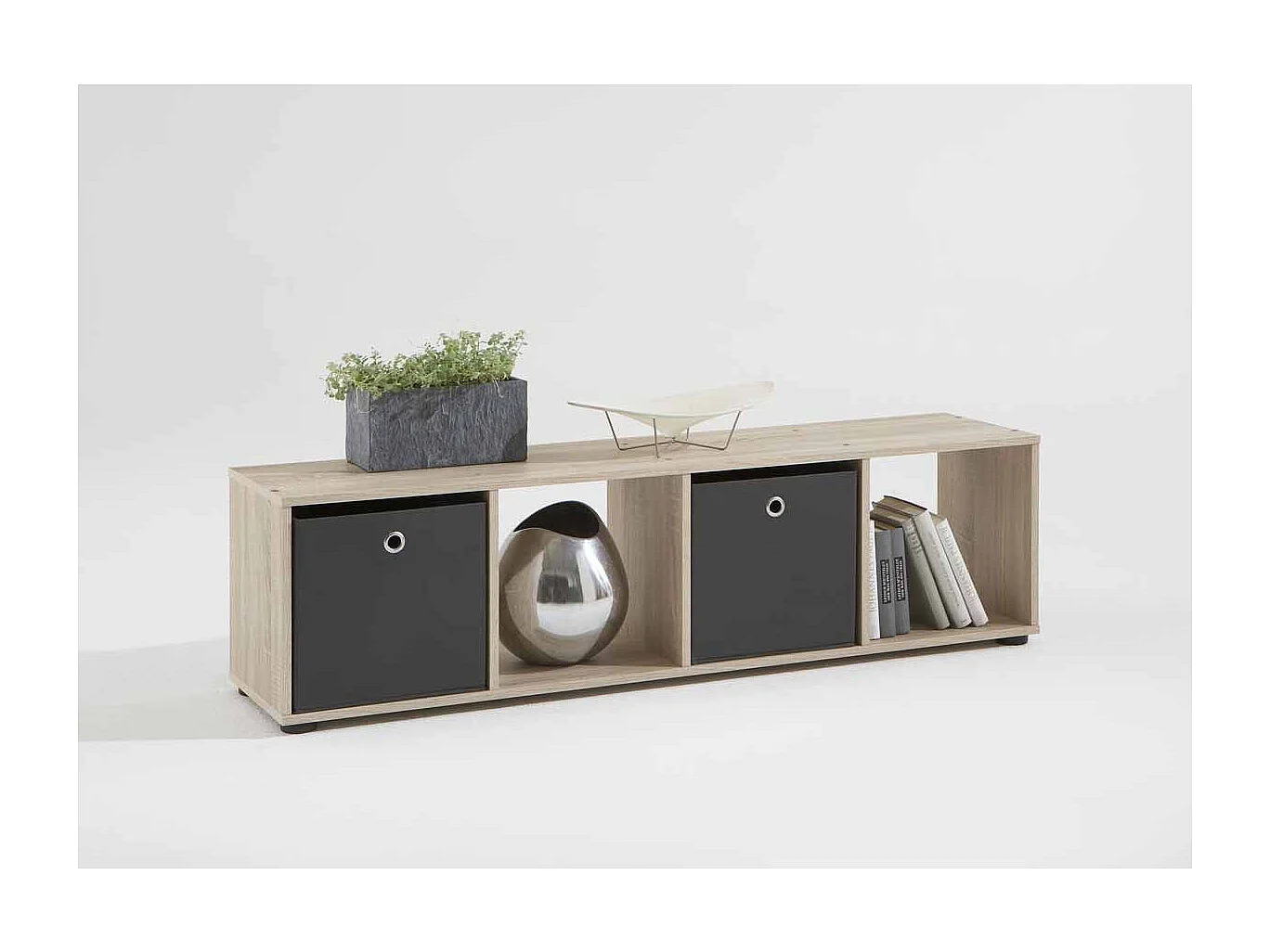 Étagère 4 Niveaux Design "Gaman" 140cm Chêne