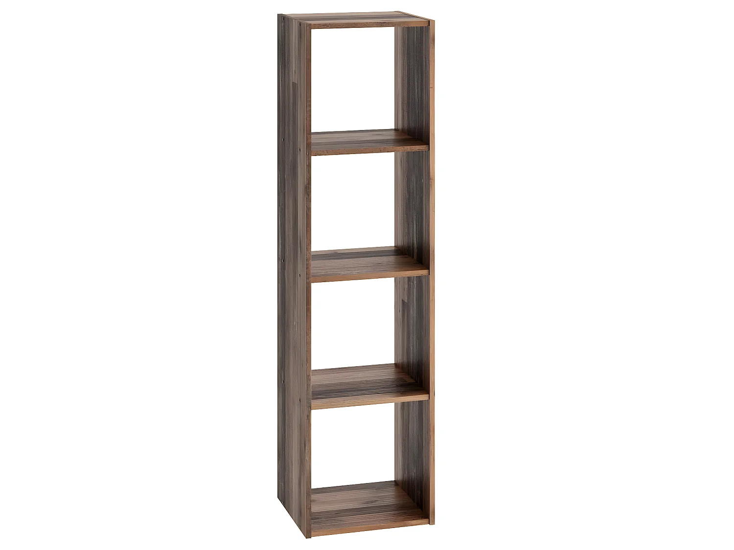 Étagère 4 Niveaux Design "Gaman" 140cm Chêne Foncé