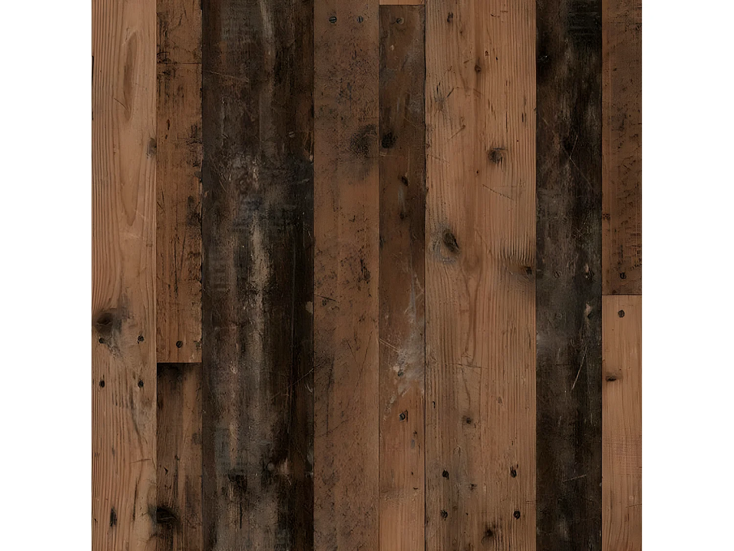 FMD Scaffale Verticale con 4 Ripiani Legno Anticato