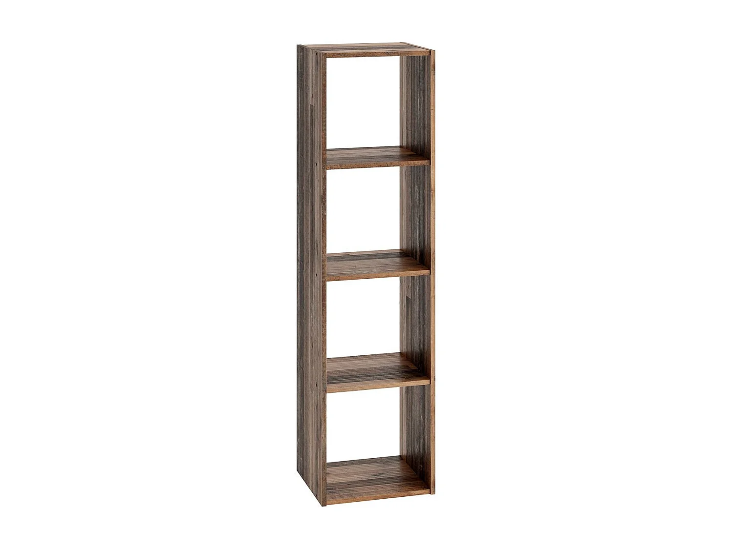 Étagère 4 Niveaux Design "Gaman" 140cm Chêne Foncé