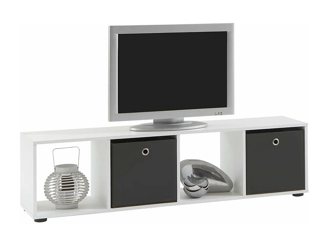 Étagère 4 Niveaux Design "Gaman" 140cm Blanc