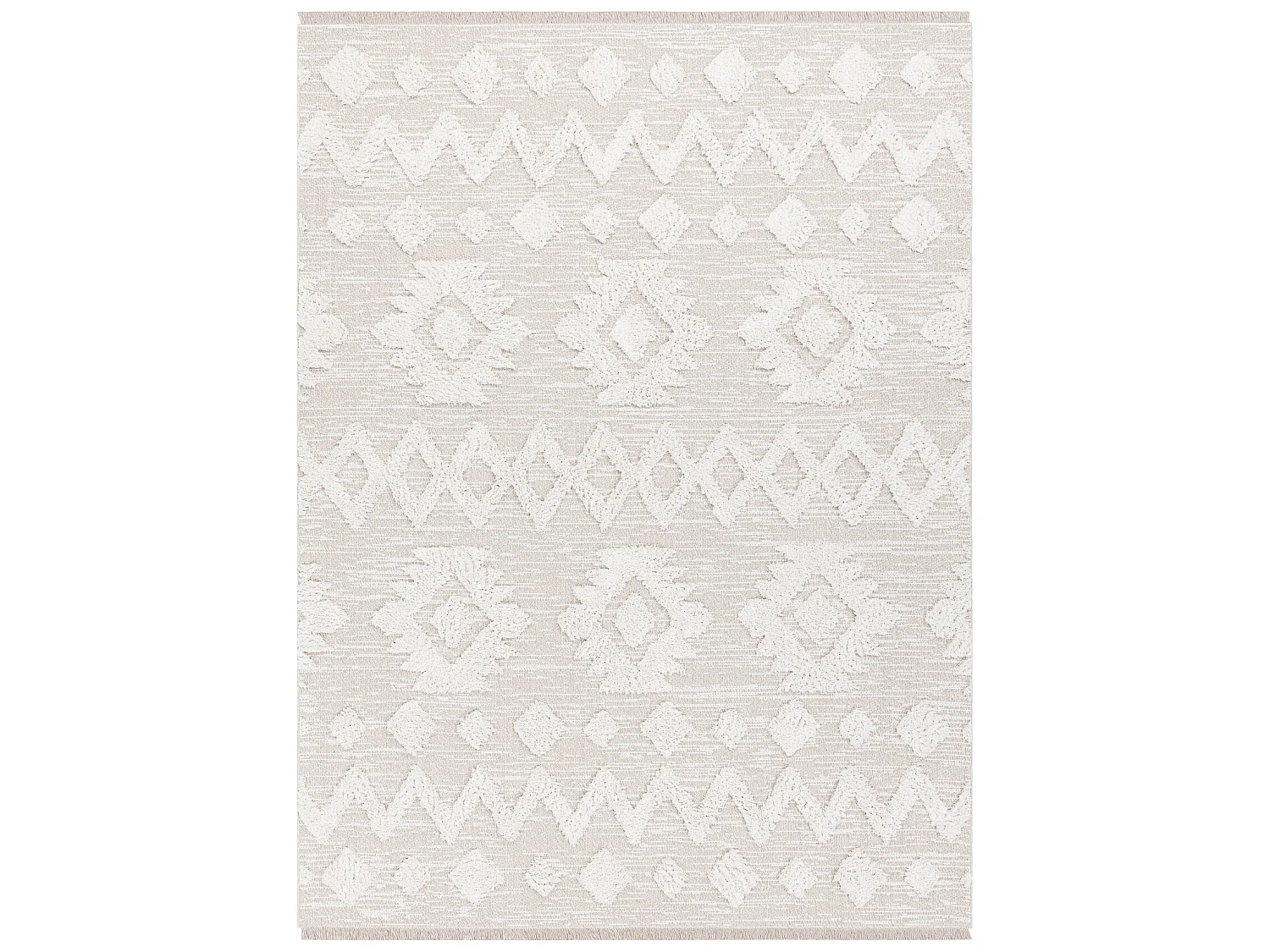 Teppich ÖKO SISAL MOROC 22319 Rauten boho Franse - strukturell beige  136x190 cm