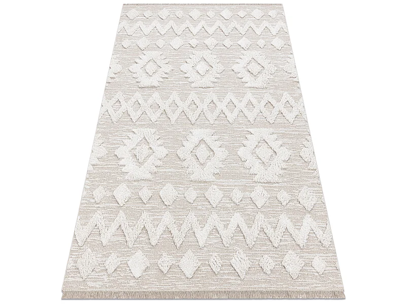 Dywan MOROC 22319 Romby Ekologiczny, EKO SIZAL frędzle - strukturalny 136x190 cm