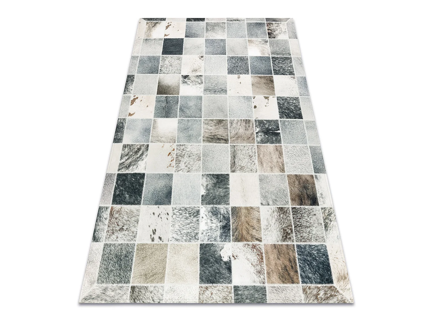 Tapis PATCHWORK 21716 beige - Peau de vache 160x230 cm