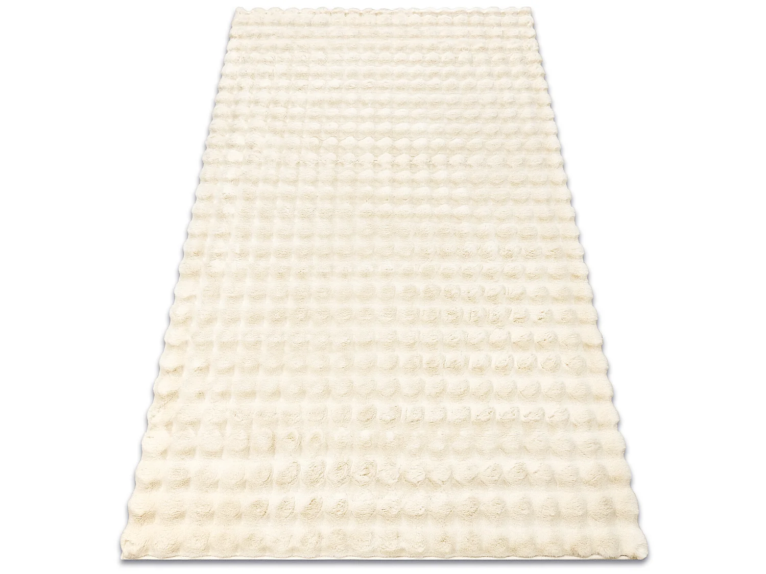 Teppich BUBBLE elfenbein 12 IMITATION VON KANINCHENFELL 3D - strukture 200x290 cm