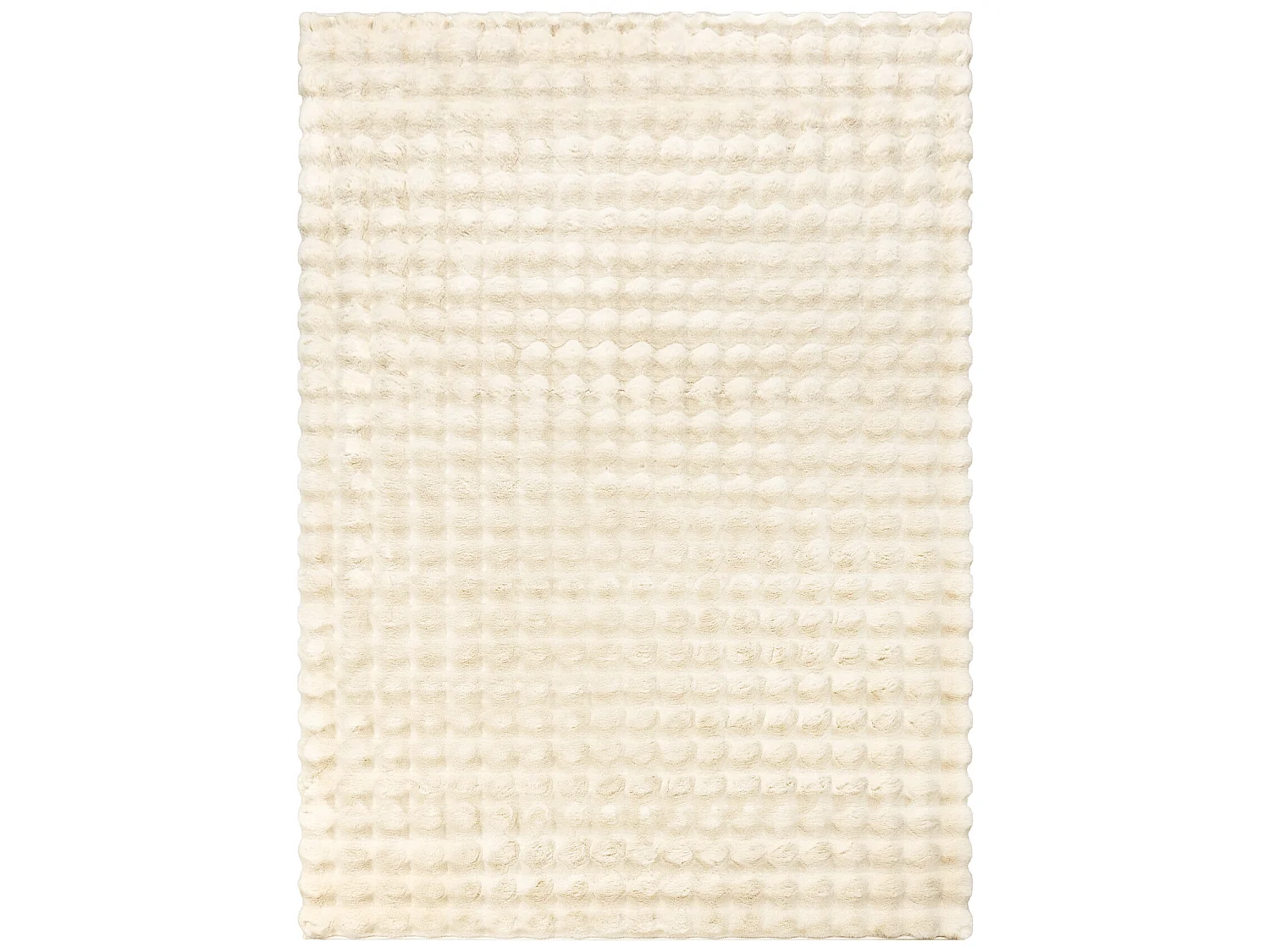 Teppich BUBBLE elfenbein 12 IMITATION VON KANINCHENFELL 3D - strukture 200x290 cm