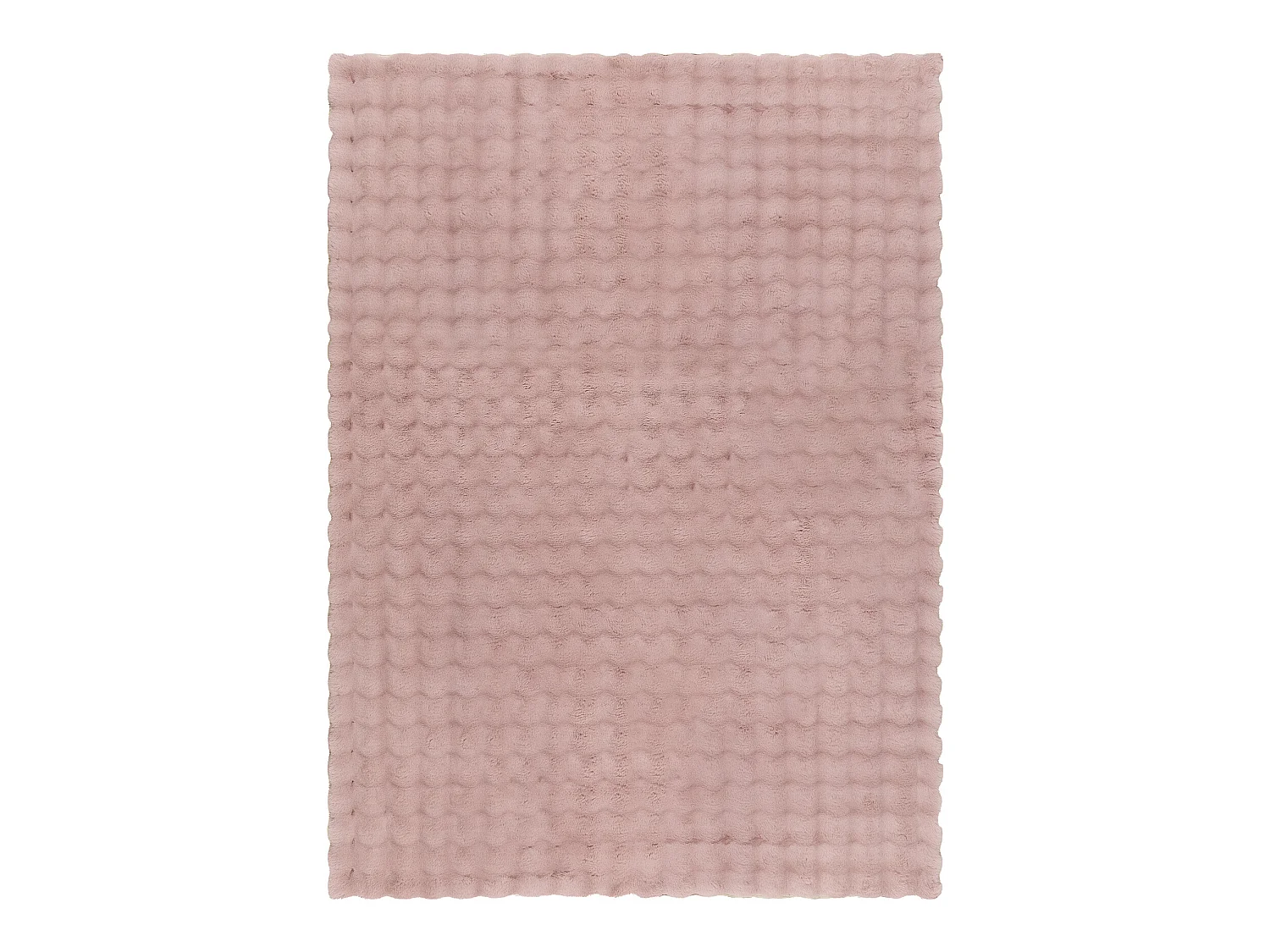 Tapis BUBBLE poudré 45 IMITATION DE FOURRURE DE LAPIN 3D structurel 140x190 cm