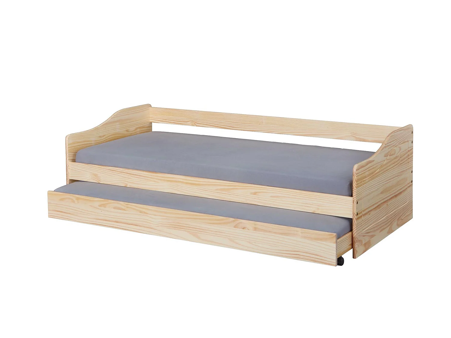 Lit Enfant Gigogne "Léana" 90x200cm Naturel