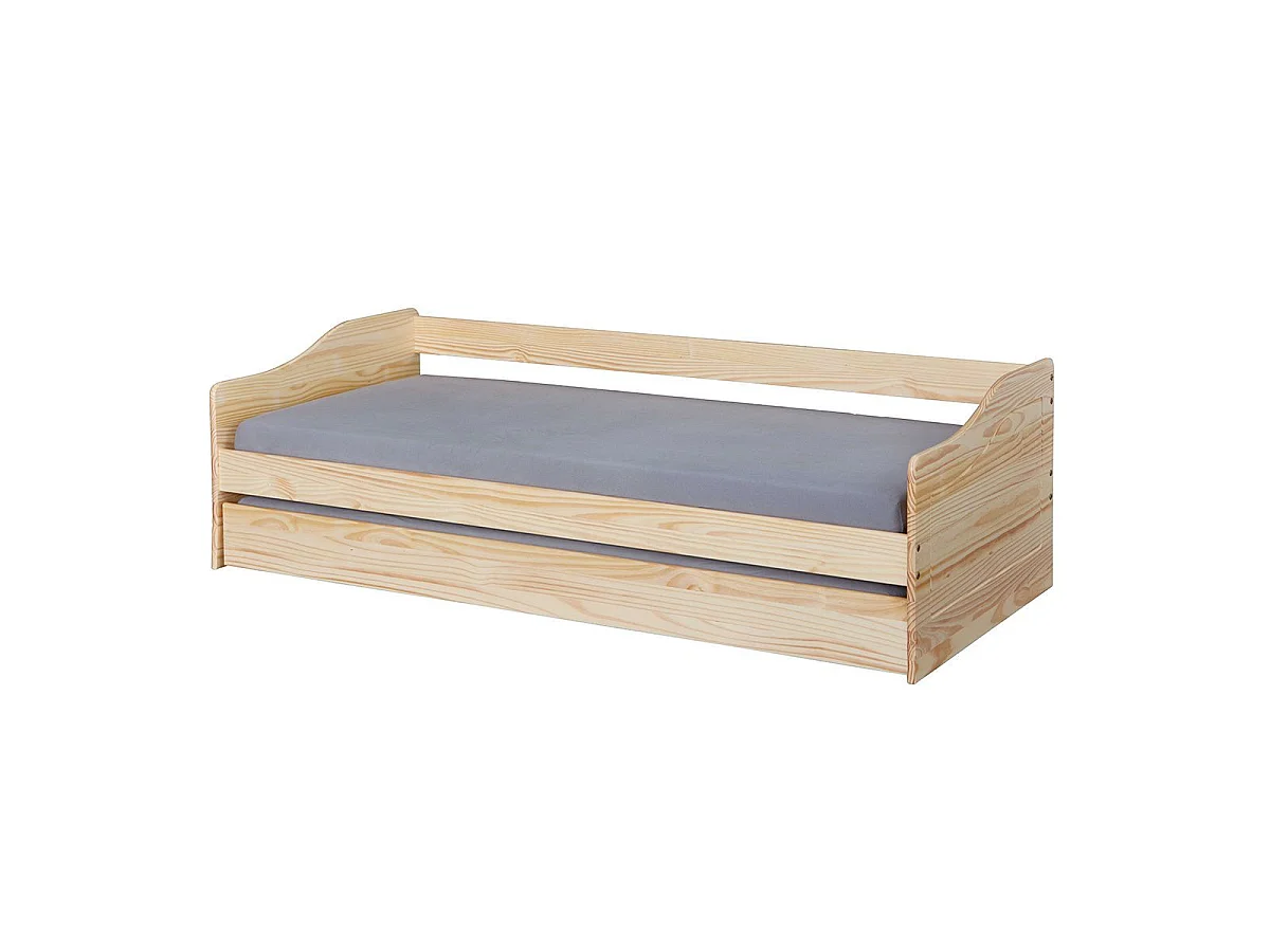 Lit Enfant Gigogne "Léana" 90x200cm Naturel