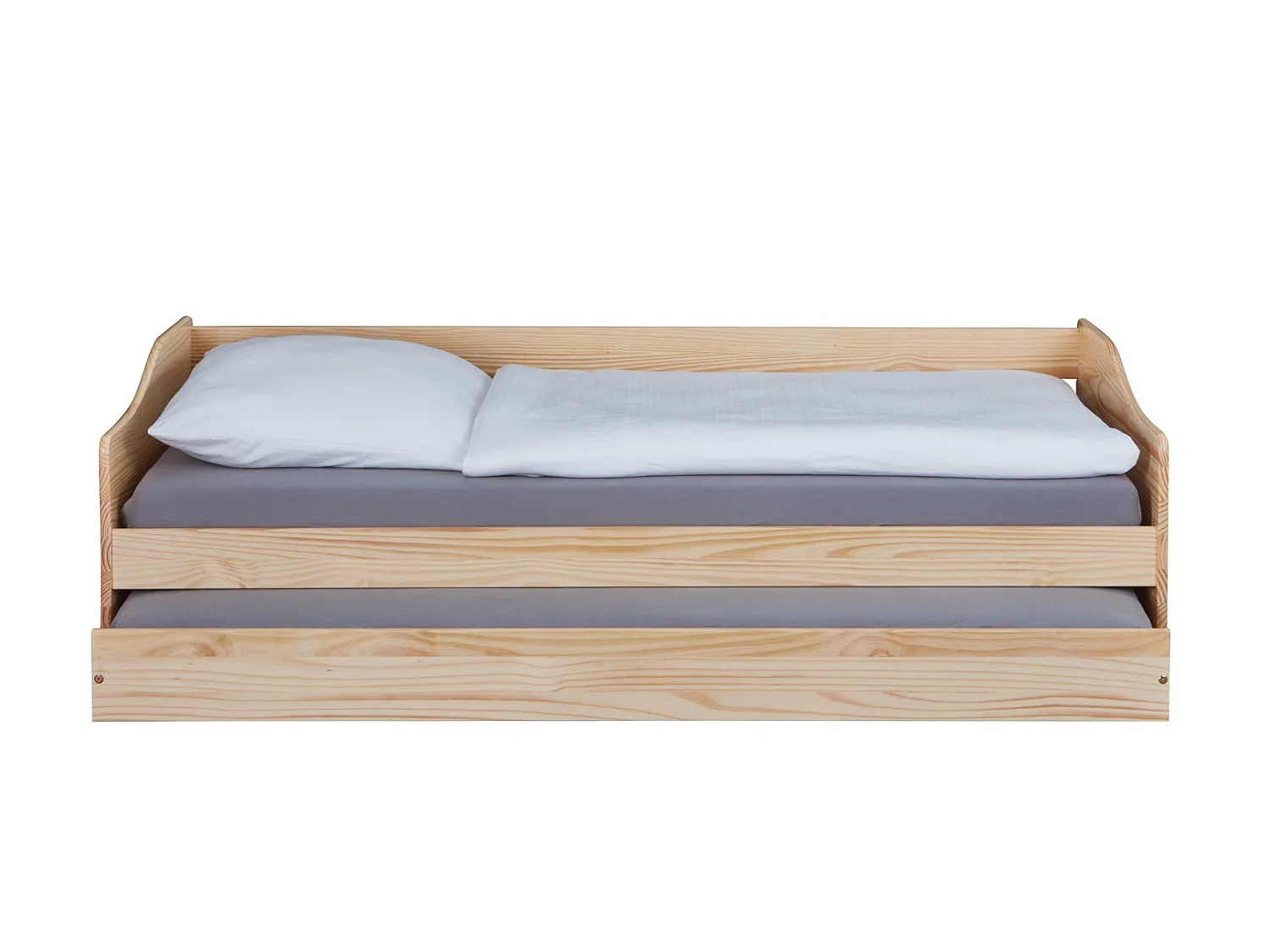 Lit Enfant Gigogne "Léana" 90x200cm Naturel
