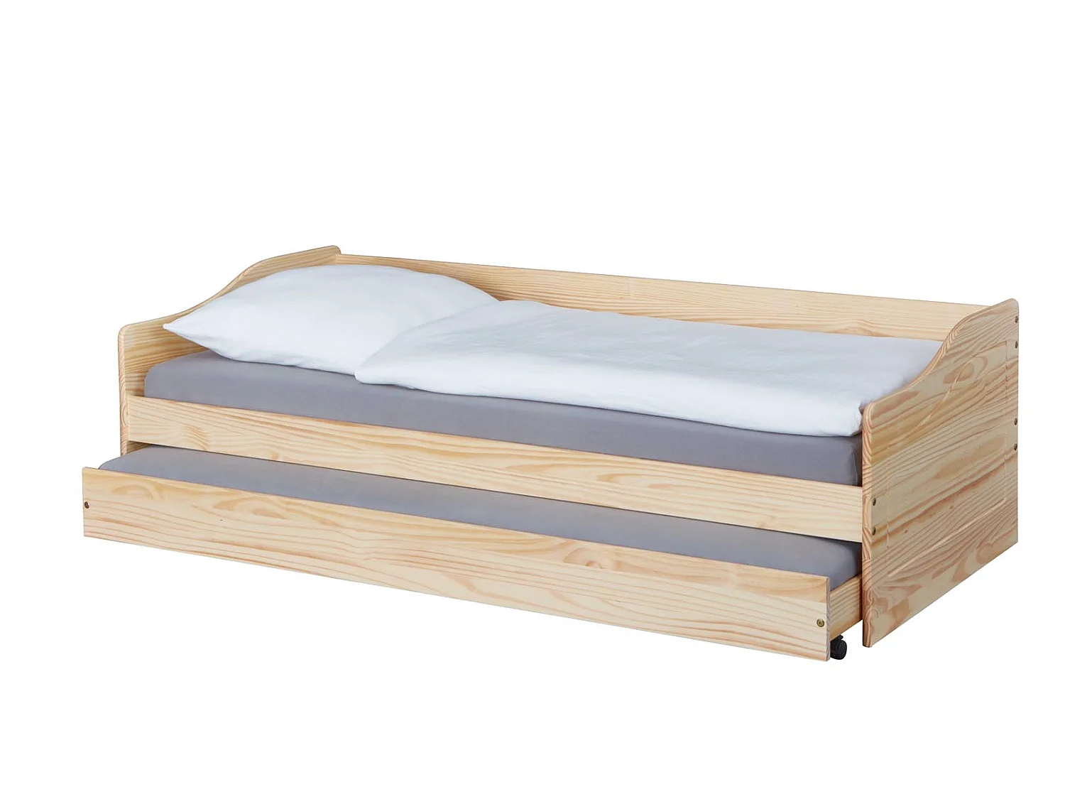 Lit Enfant Gigogne "Léana" 90x200cm Naturel