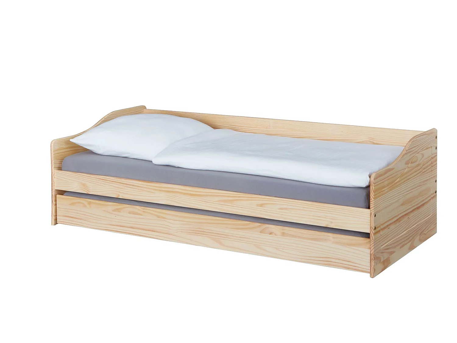 Lit Enfant Gigogne "Léana" 90x200cm Naturel