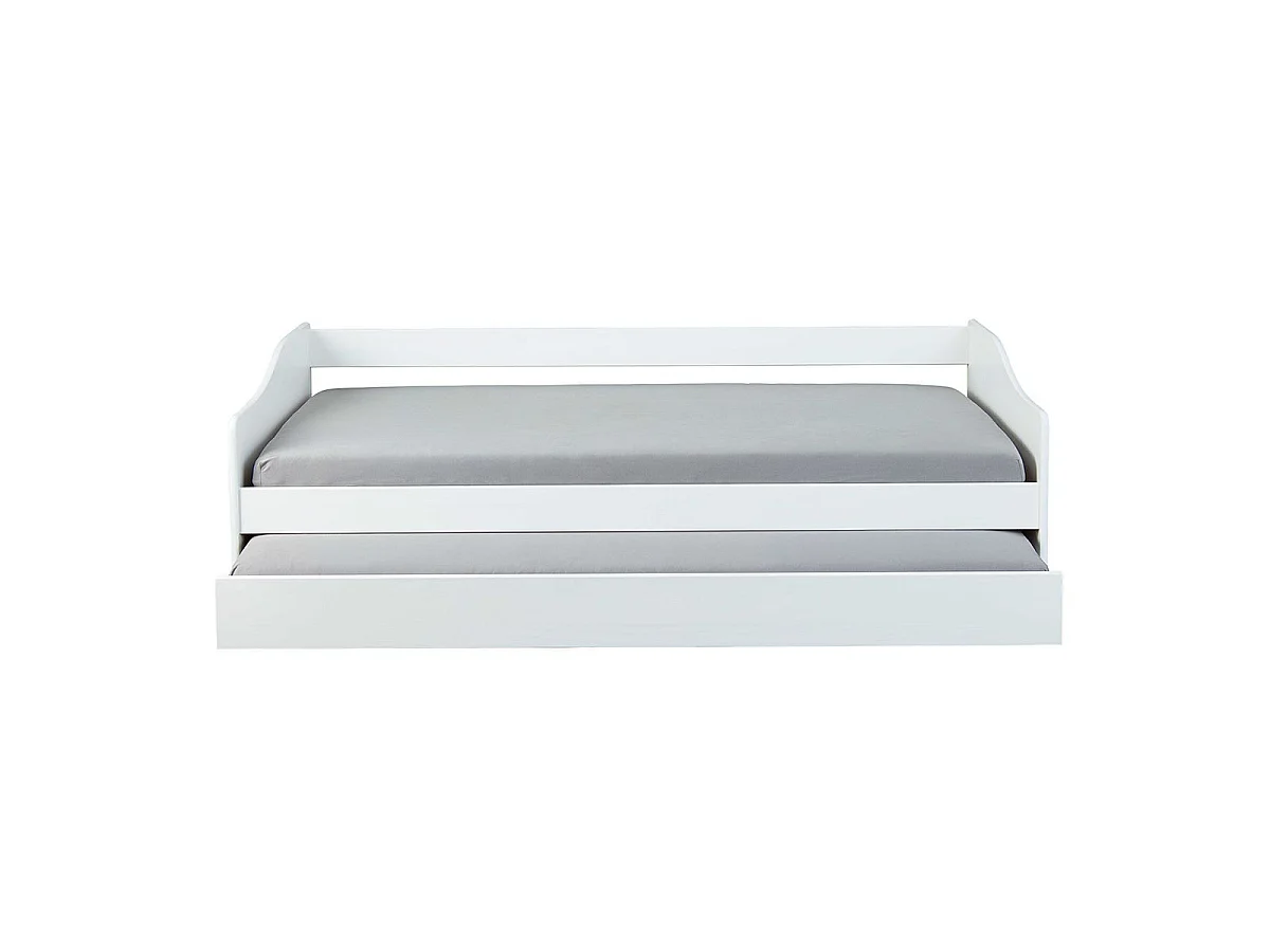 Lit Enfant Gigogne "Léana" 90x200cm Blanc