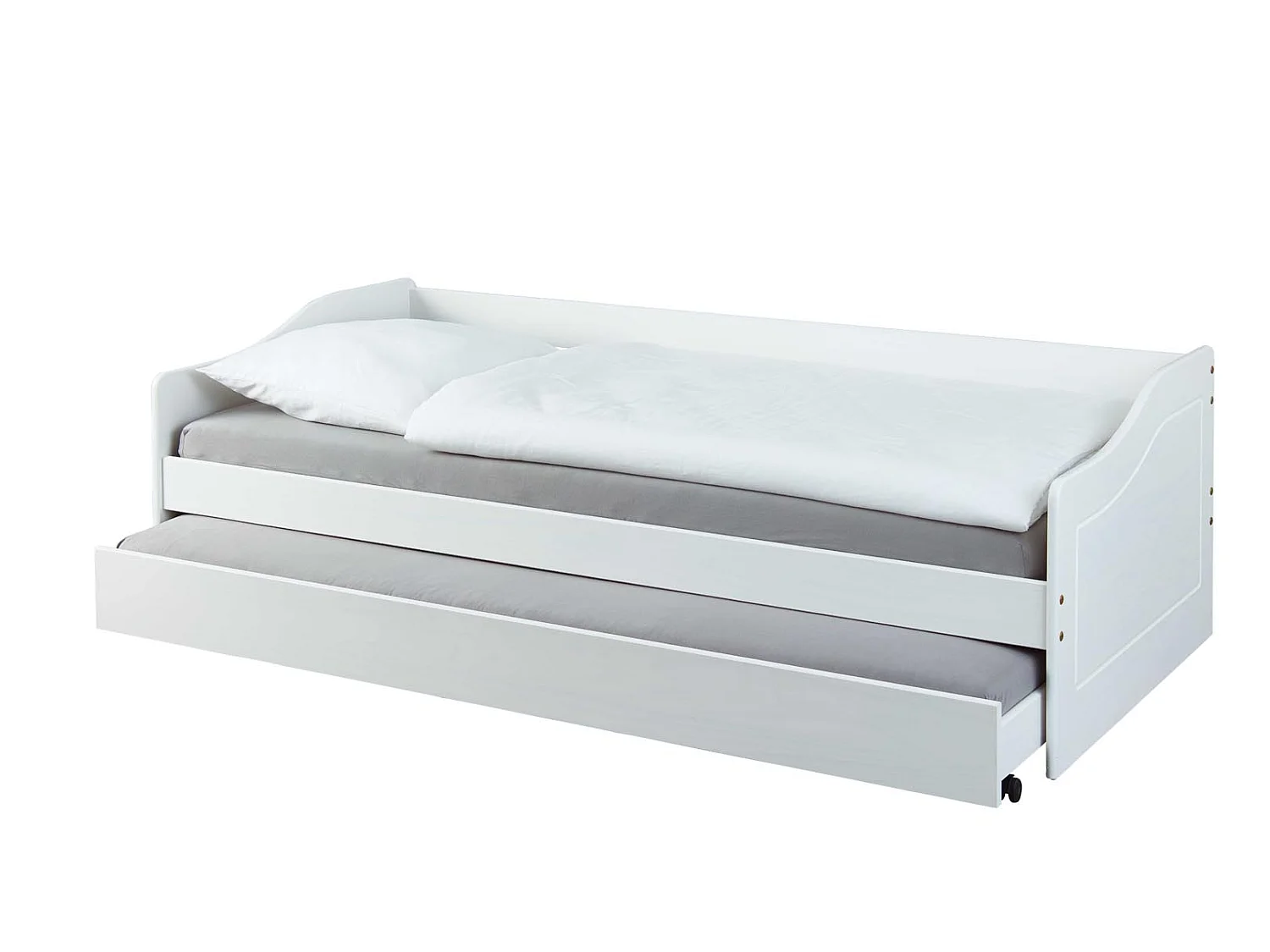 Lit Enfant Gigogne "Léana" 90x200cm Blanc