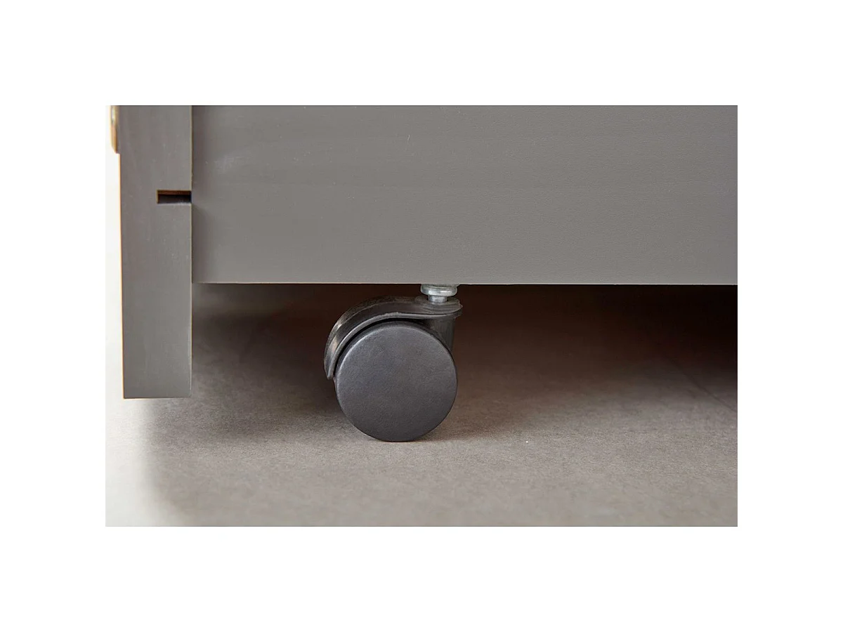 Lit Enfant Gigogne "Léana" 90x200cm Gris