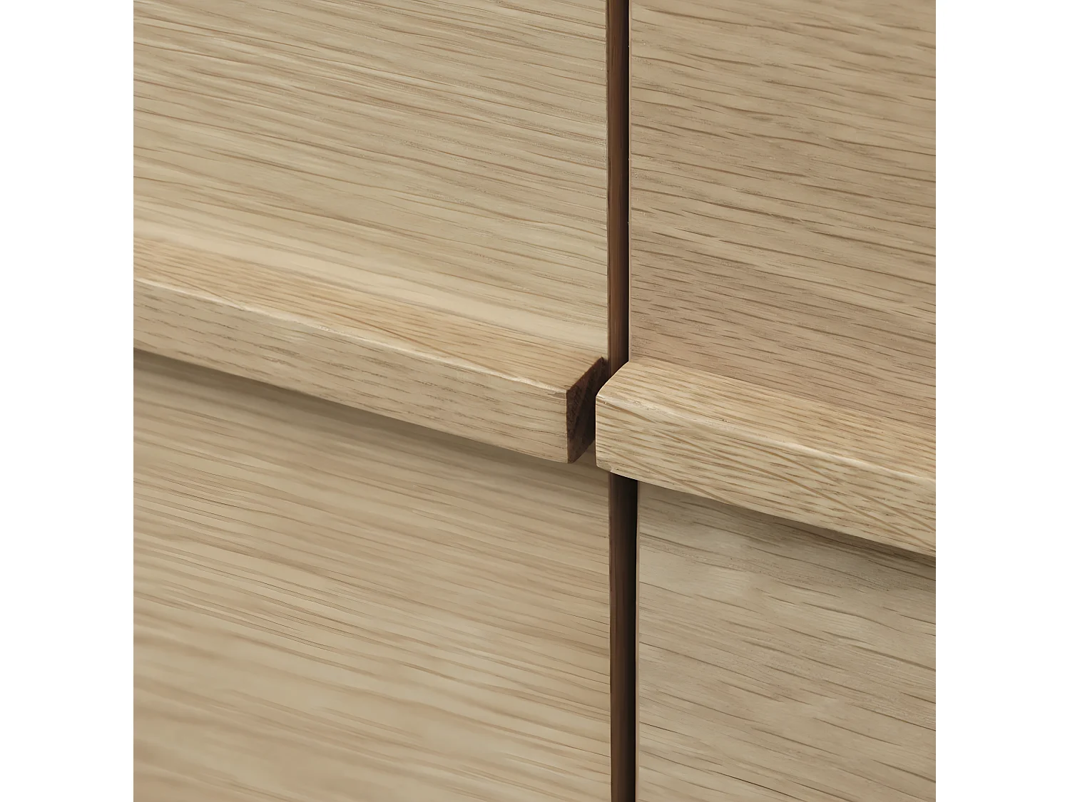 Clane - Buffet 3 portes 1 tiroir en bois L140cm : Couleur - Bois clair