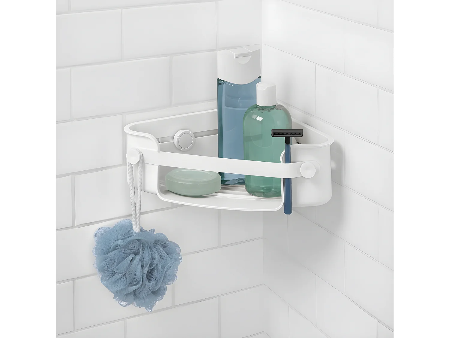 Etagère de douche en coin Flex Blanc  Umbra