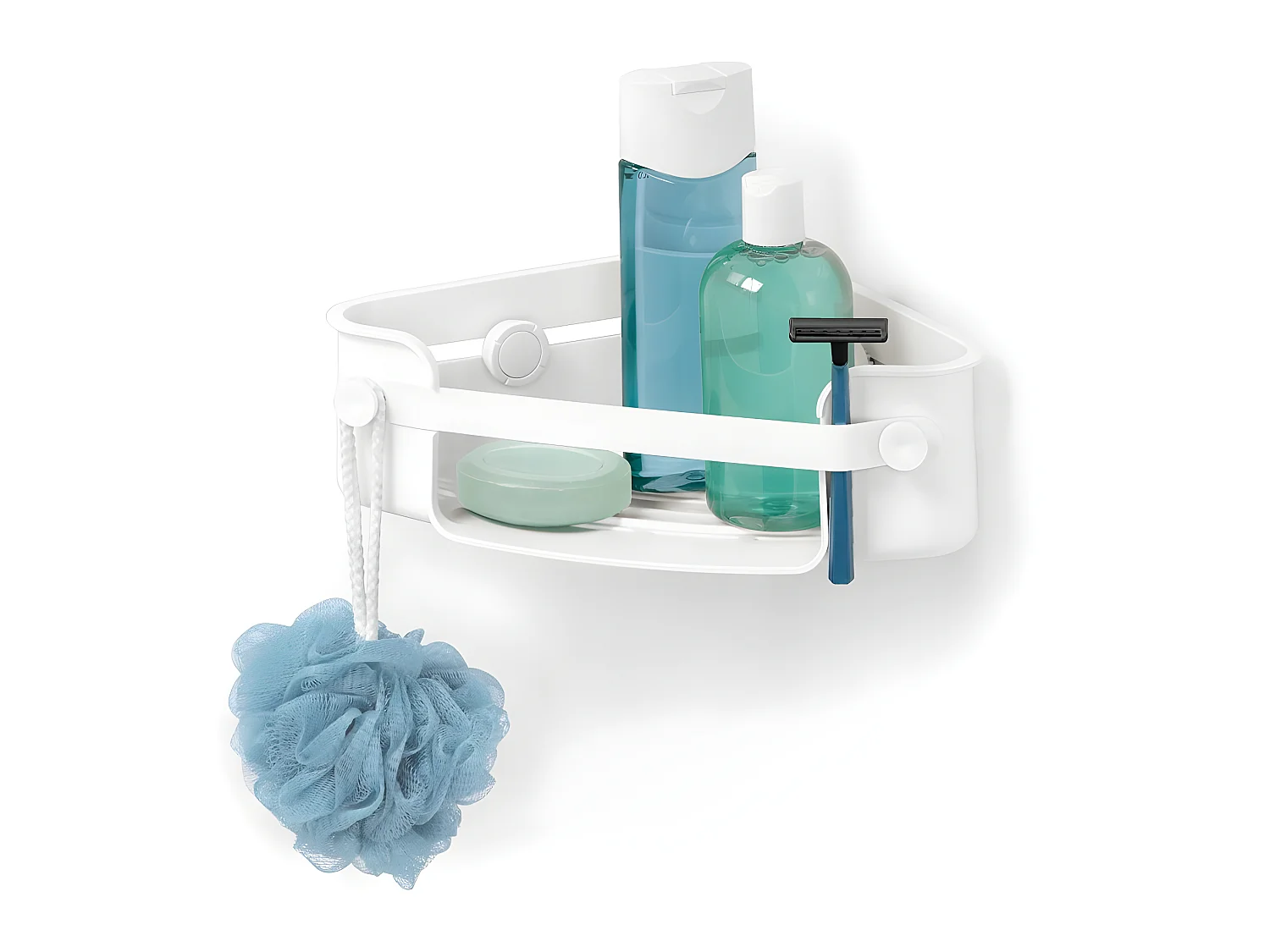 Etagère de douche en coin Flex Blanc  Umbra