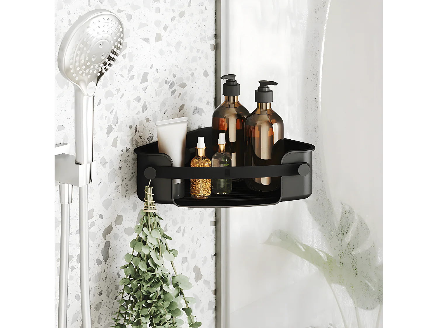 Etagère de douche en coin Flex Umbra