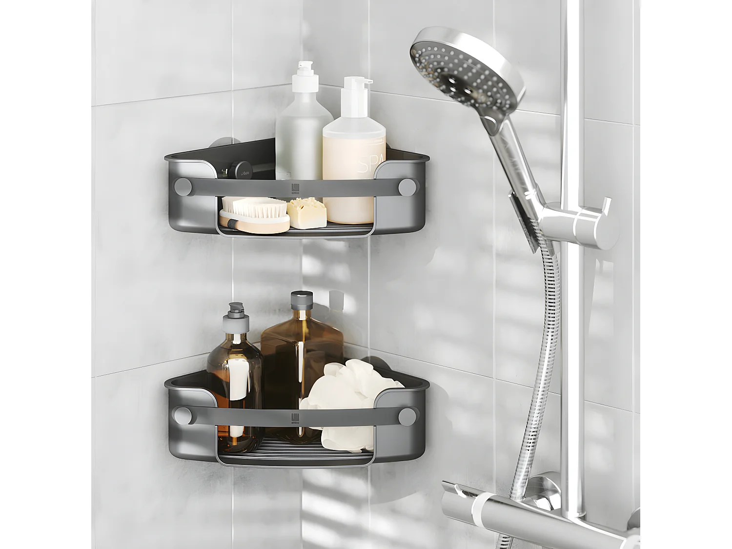 Etagère de douche en coin Flex Umbra