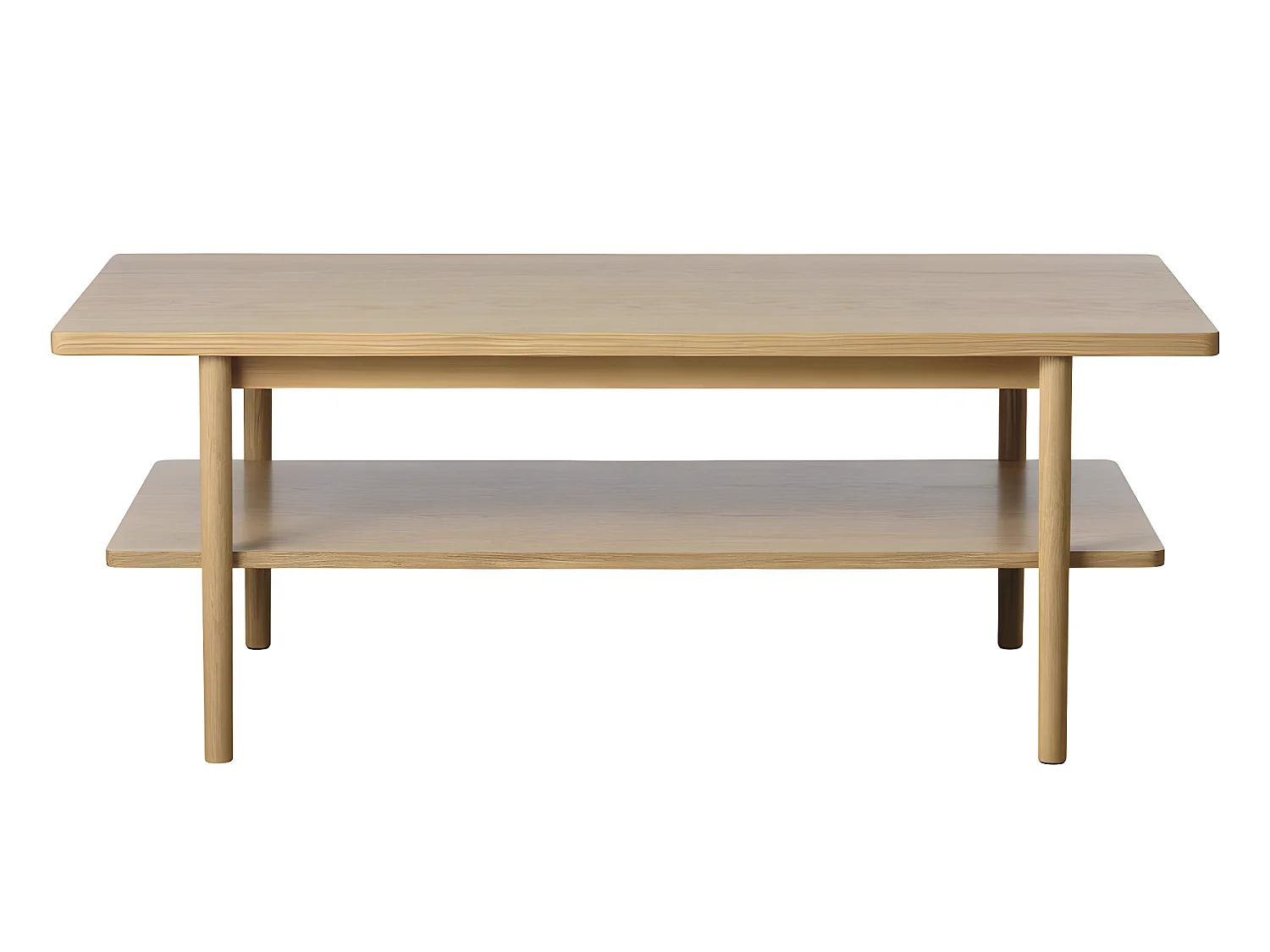 Clane - Table basse en bois 120x60cm - Bois clair
