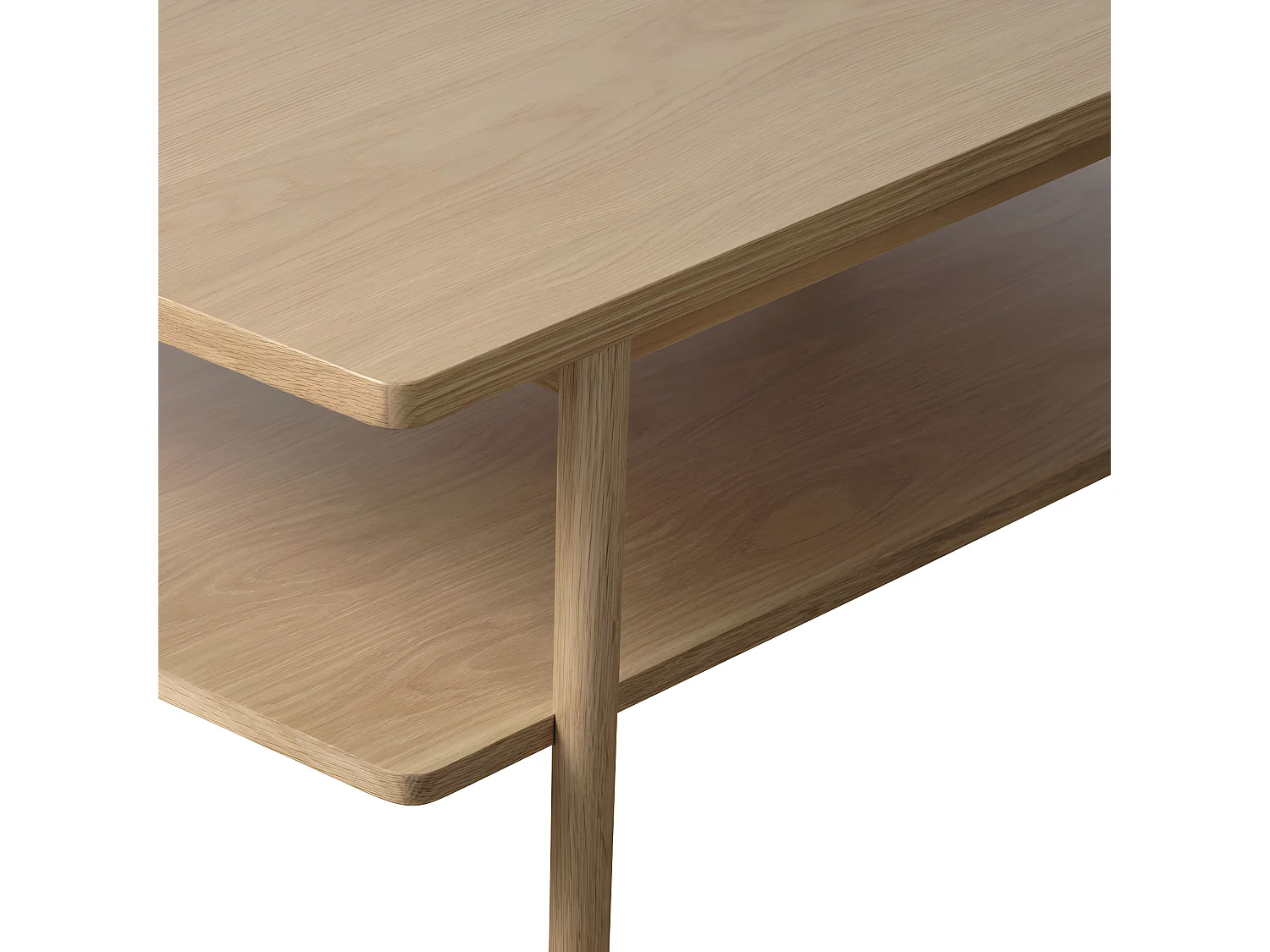 Clane - Table basse en bois 120x60cm - Bois clair