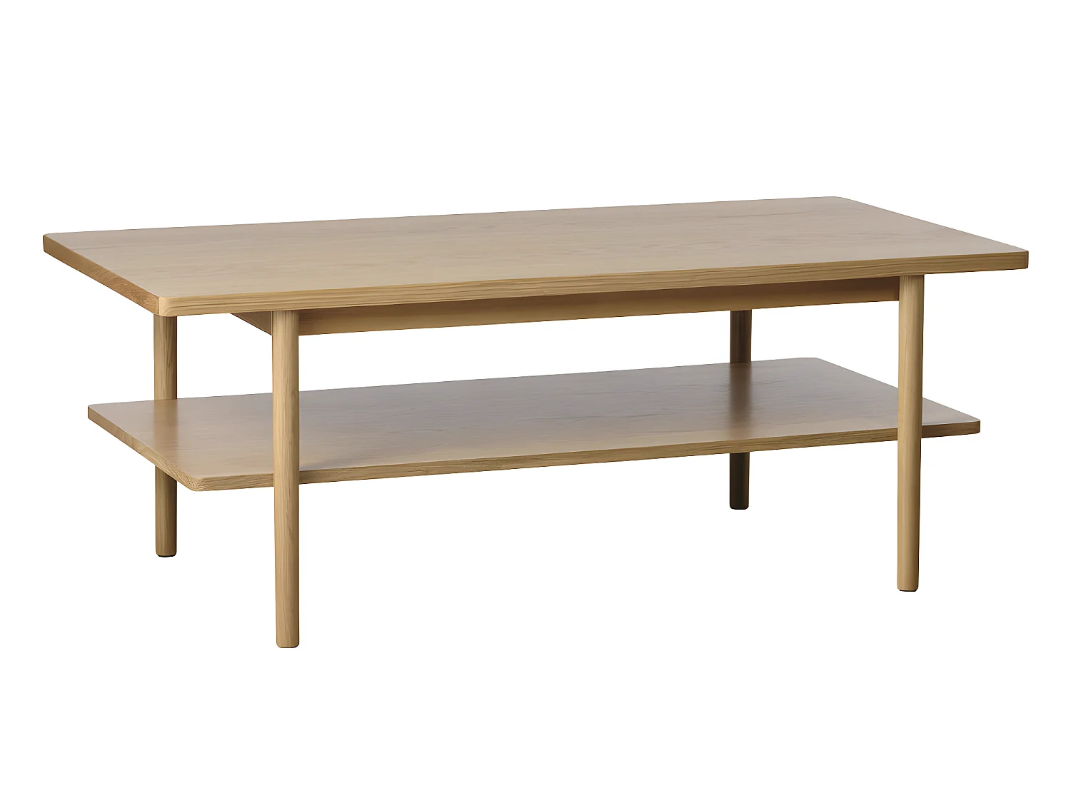 Clane - Table basse en bois 120x60cm - Bois clair