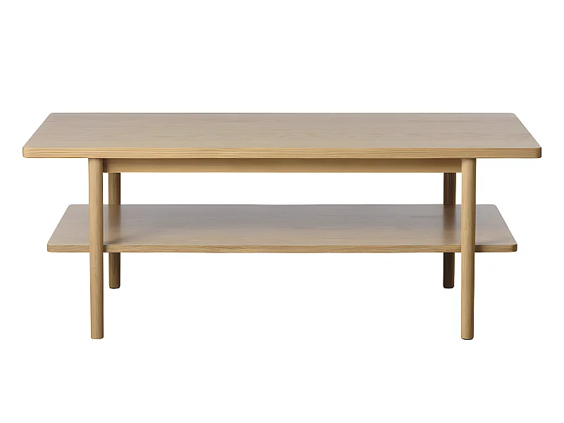 Clane - Table basse en bois 120x60cm - Bois clair
