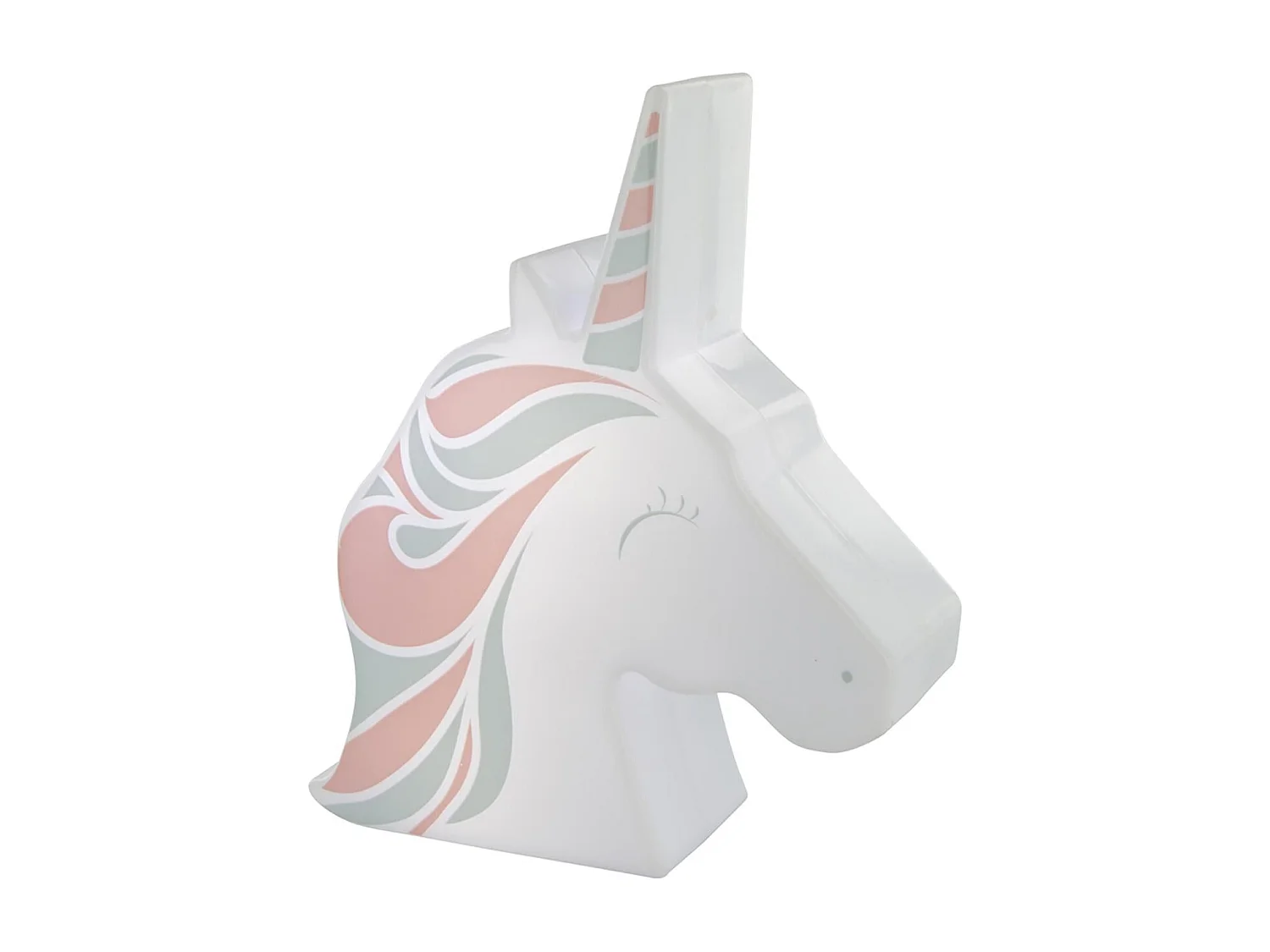 Luz Nocturna Proyector Unicornio Blanco 16cm