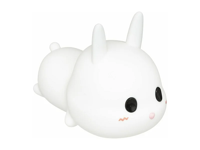 Veilleuse pour Enfant "Lapin Silicone" 15cm Blanc