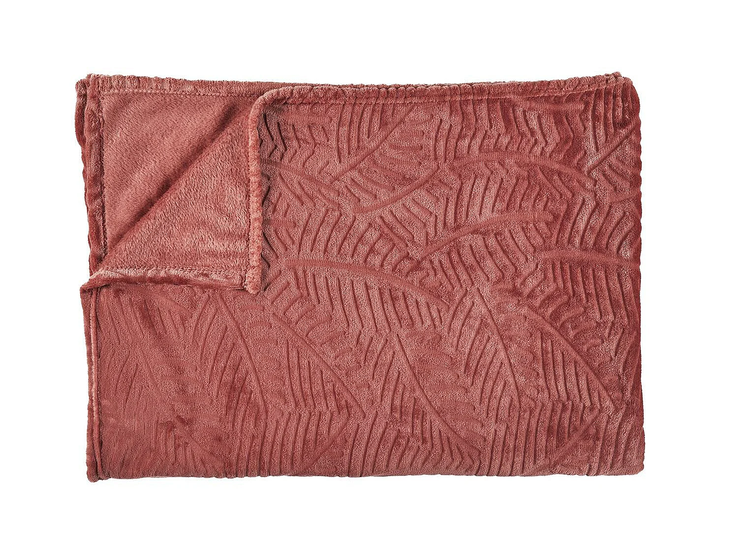 Plaid Flanelle Embosse Gris Clair 120x150cm Rouge