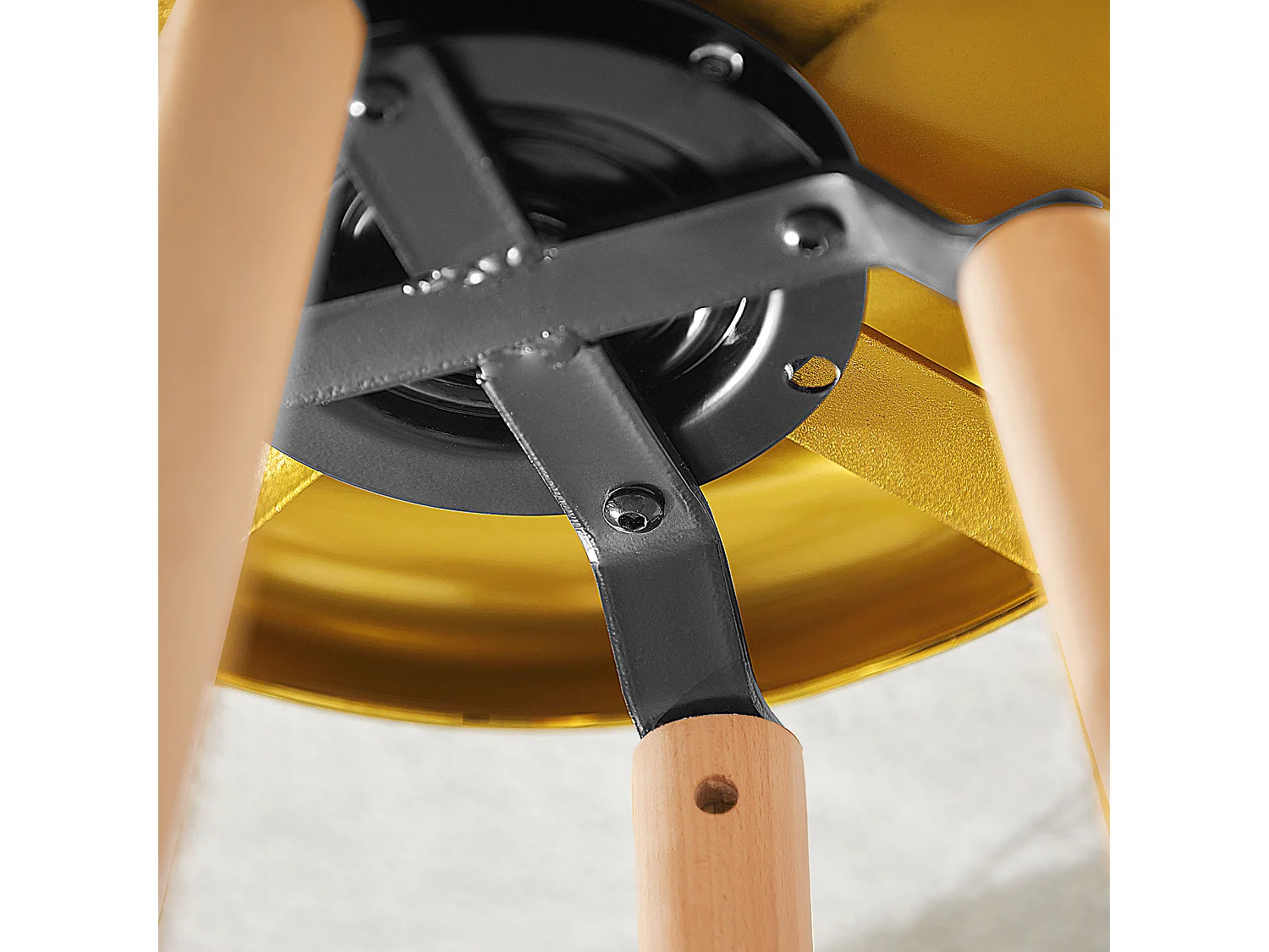 SoBuy Sgabello da bar Sgabello Cucina Alto Sedia da colazione Gambe in faggio, Altezza del Sedile: 73 cm, FST89-G