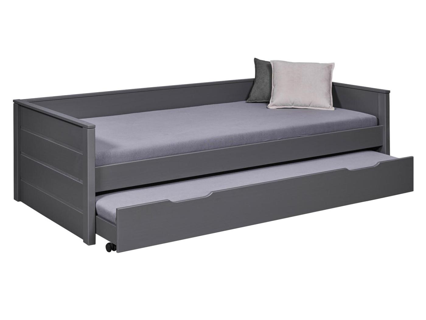 Dream Bed X Cm Met Uitschuifbaar Bed Grijs