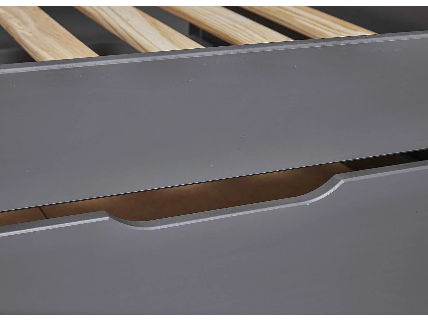 Lit Gigogne 1 Tiroir & Sommier "Dream" 90x200cm Gris