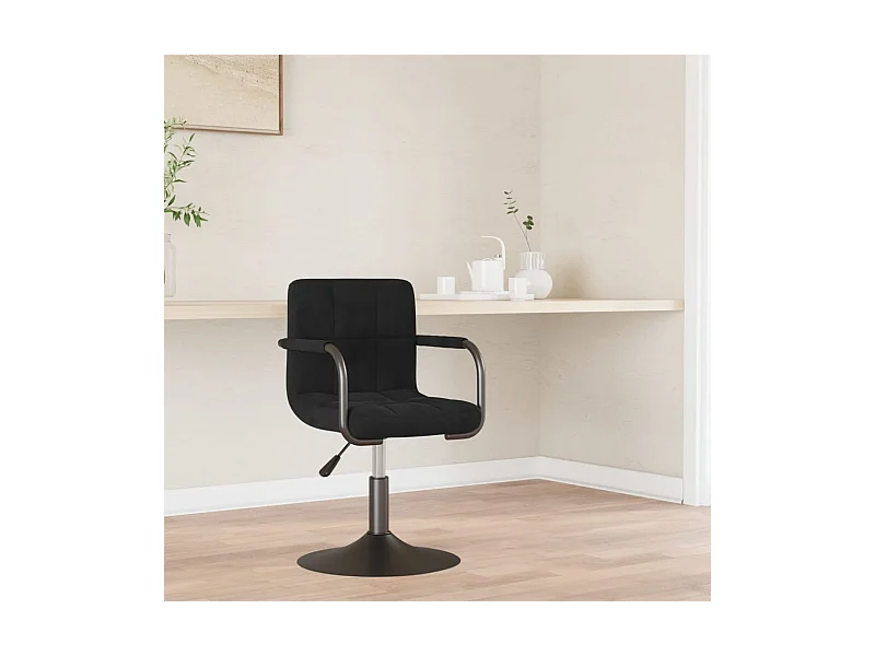 Barhocker Schwarz Samt