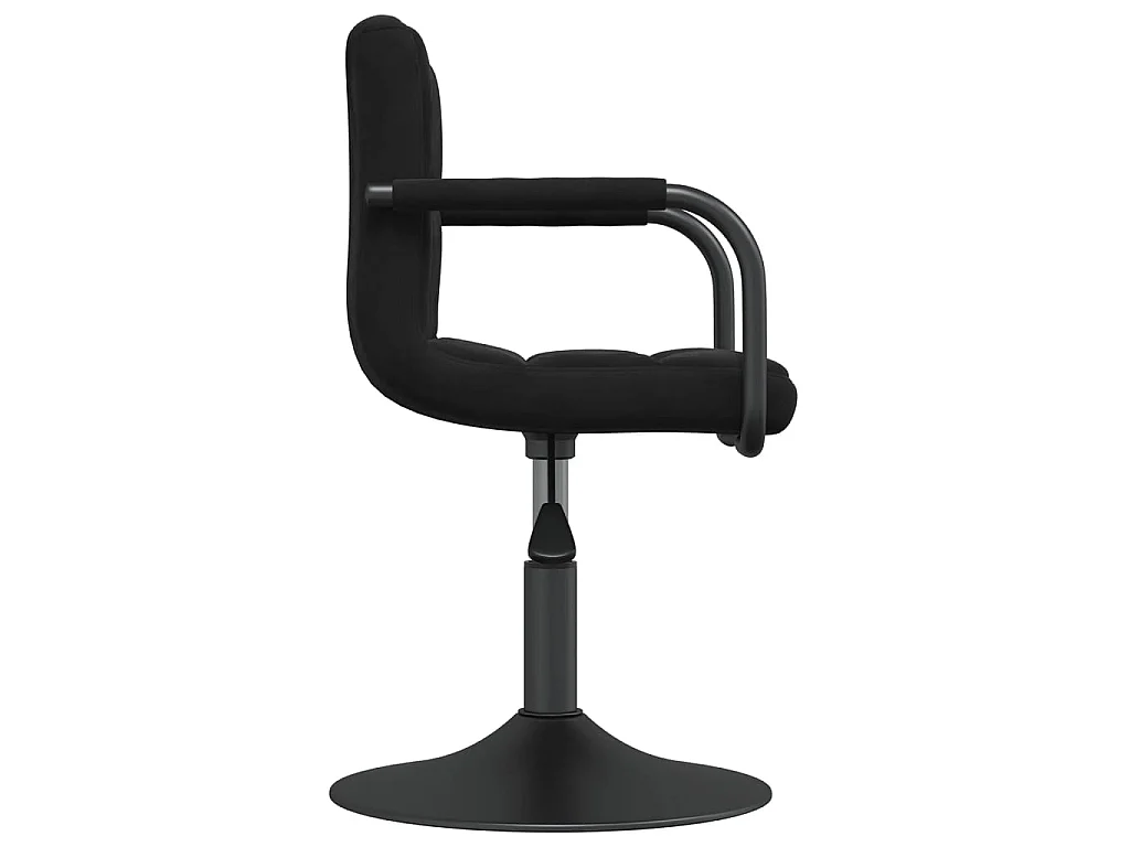 Taburete de cocina de terciopelo negro