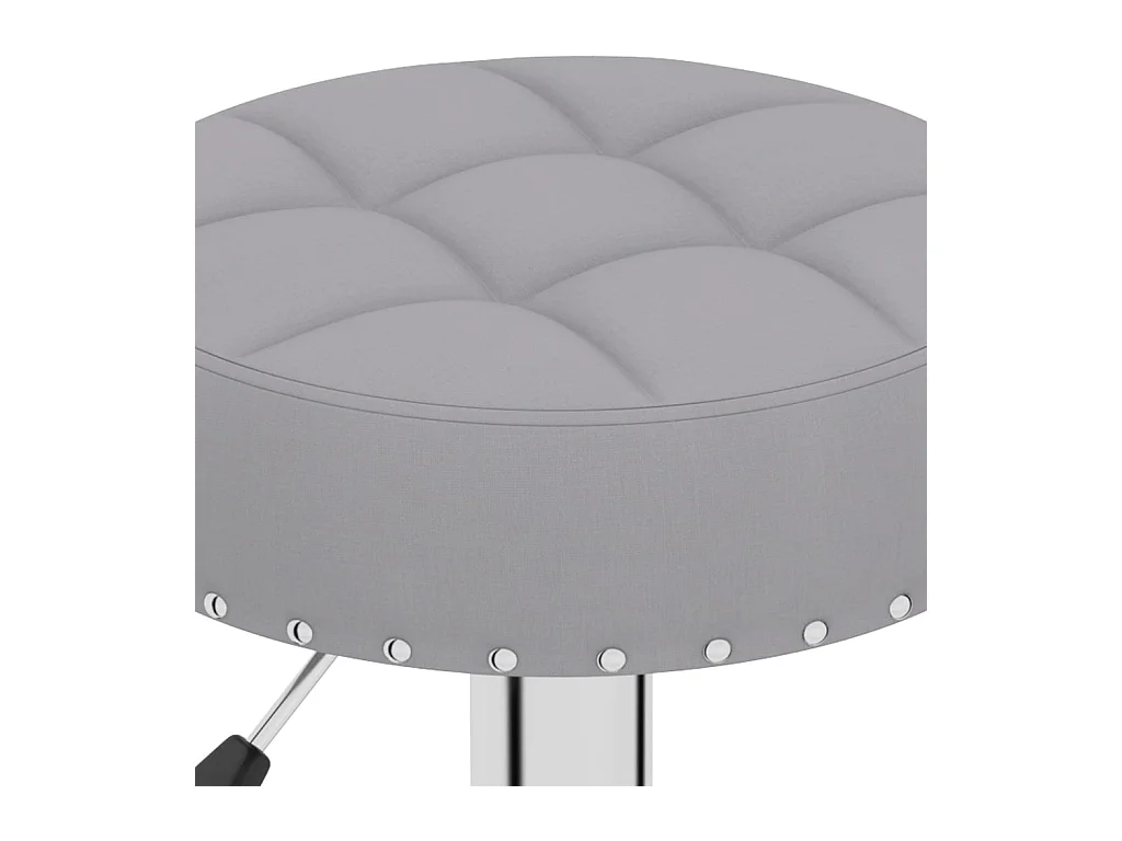 Barhocker 2 Stk. Grau Stoff