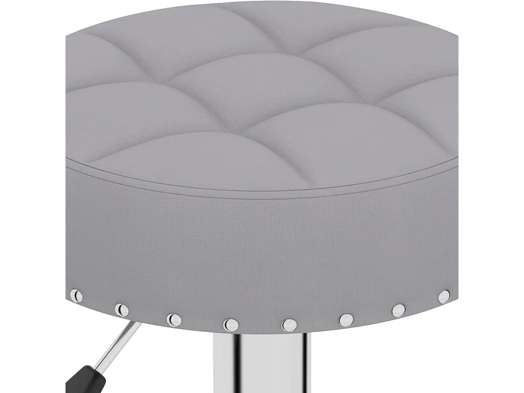 Barhocker 2 Stk. Grau Stoff