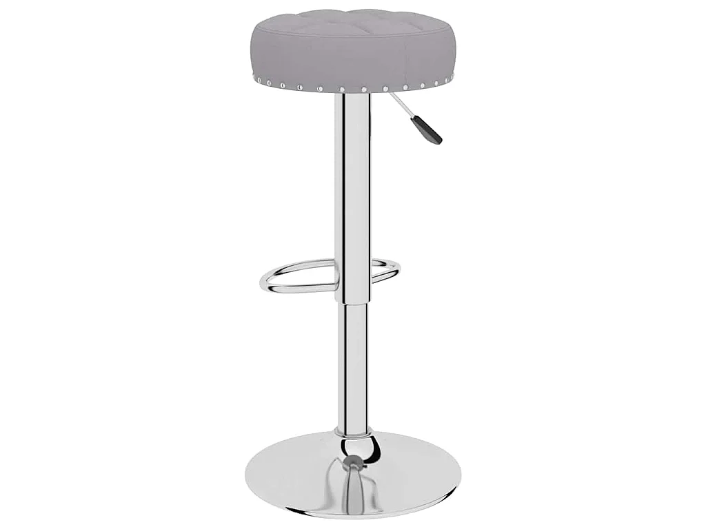 Bancos de bar 2 pcs tecido cinzento