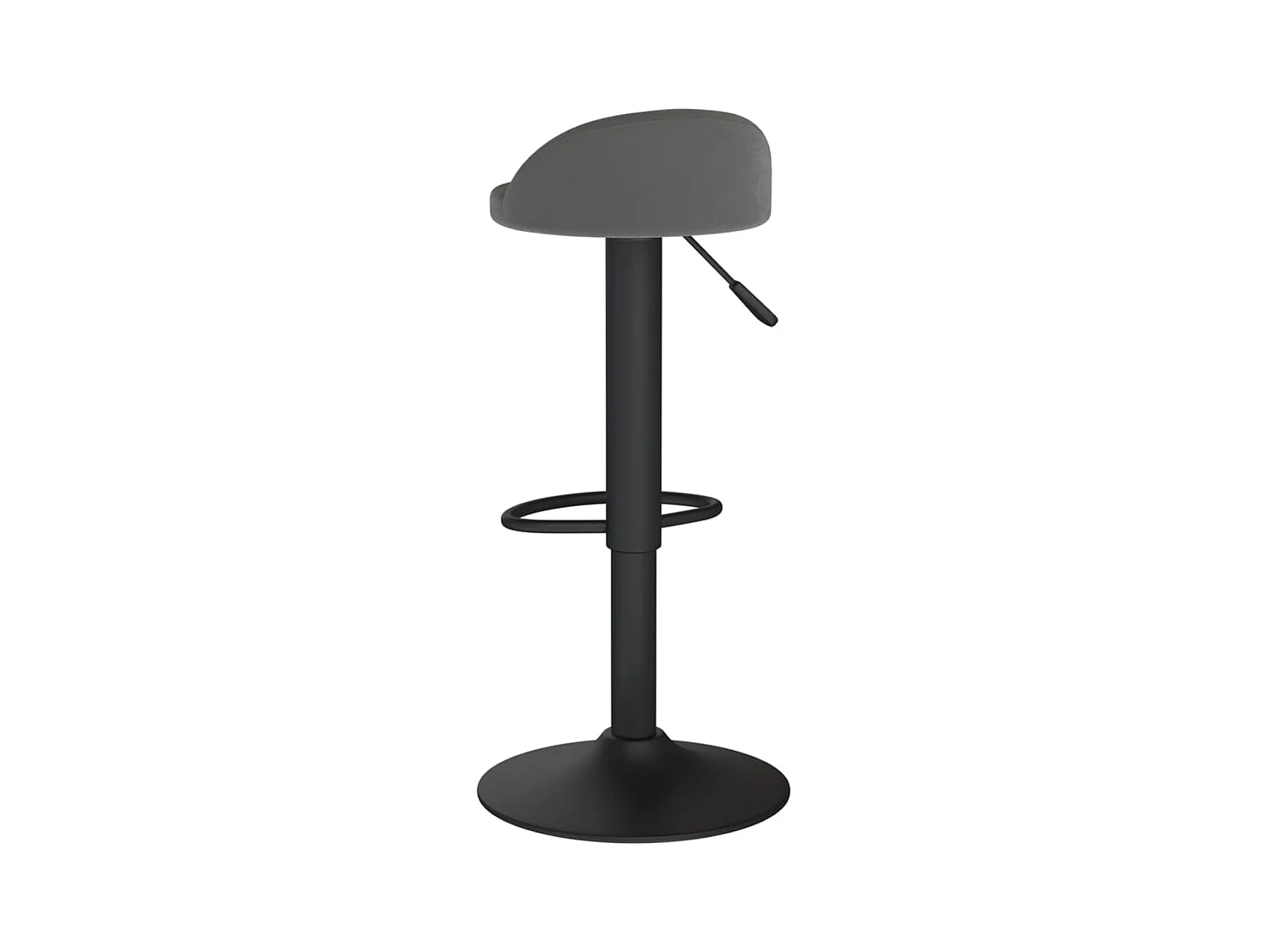 Tabouret de bar Gris foncé Velours