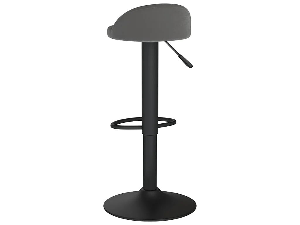 Tabouret de bar Gris foncé Velours