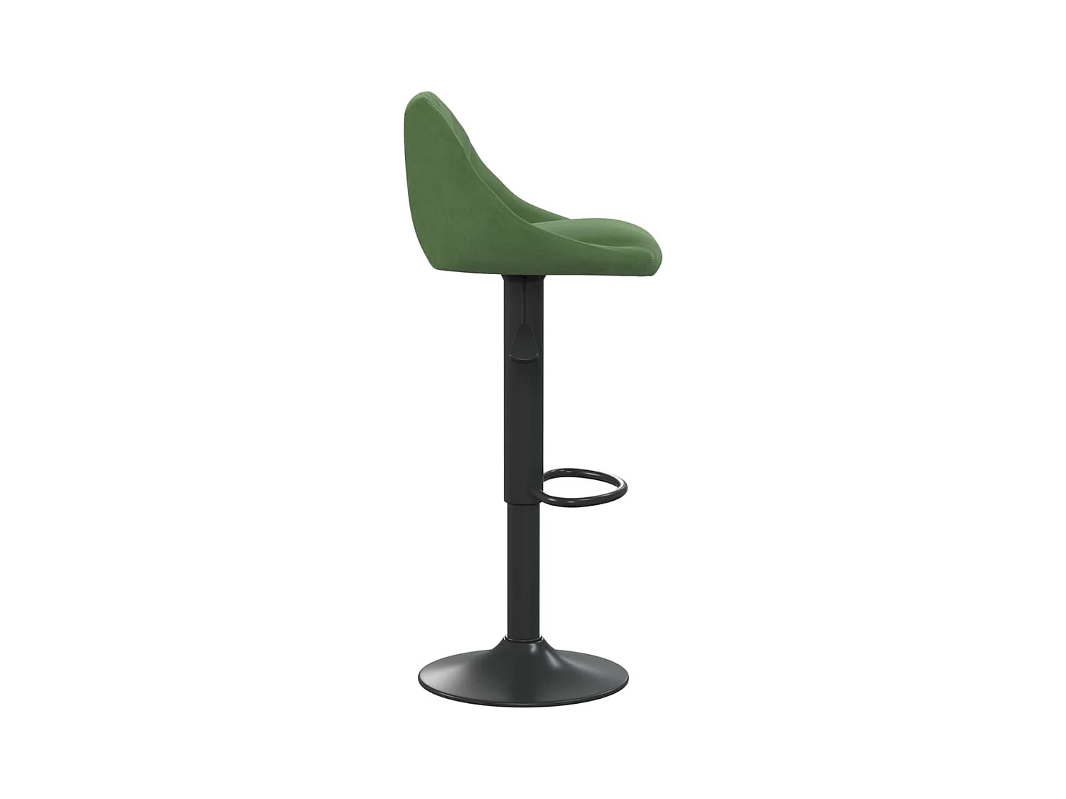 Tabourets de bar lot de 2 vert foncé velours