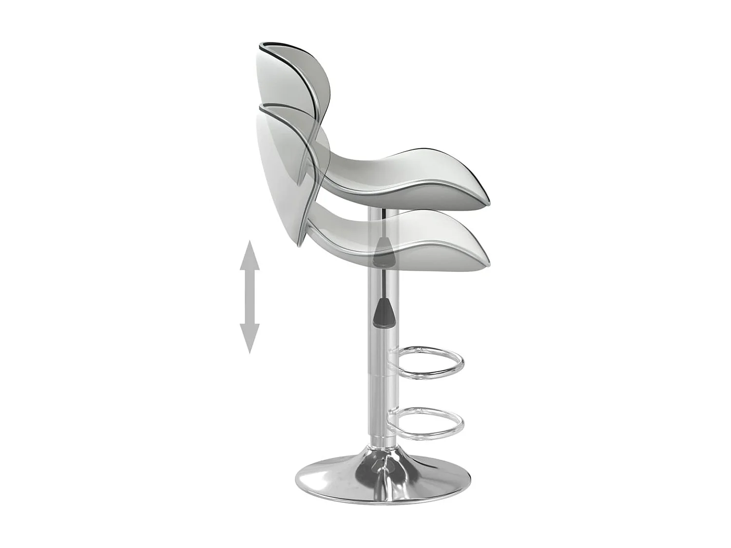 Barhocker Weiß Kunstleder