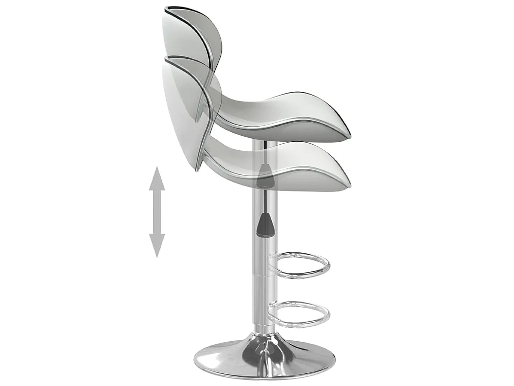 Tabouret de bar Blanc Similicuir