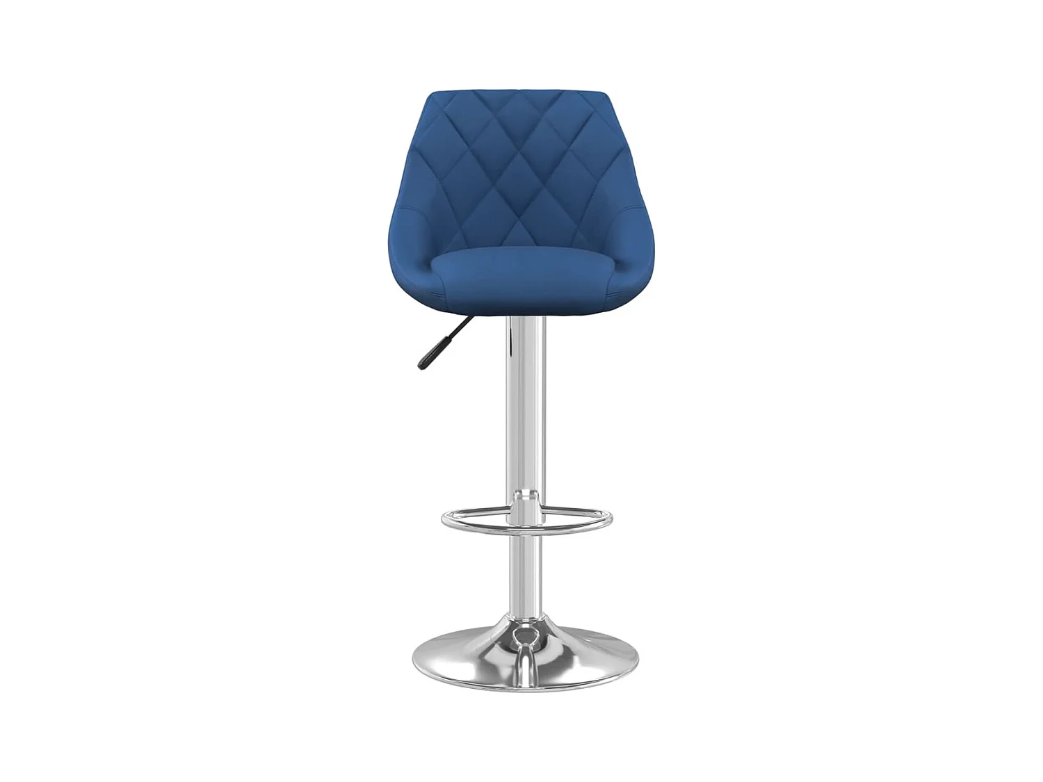 Tabourets de bar lot de 2 bleu velours