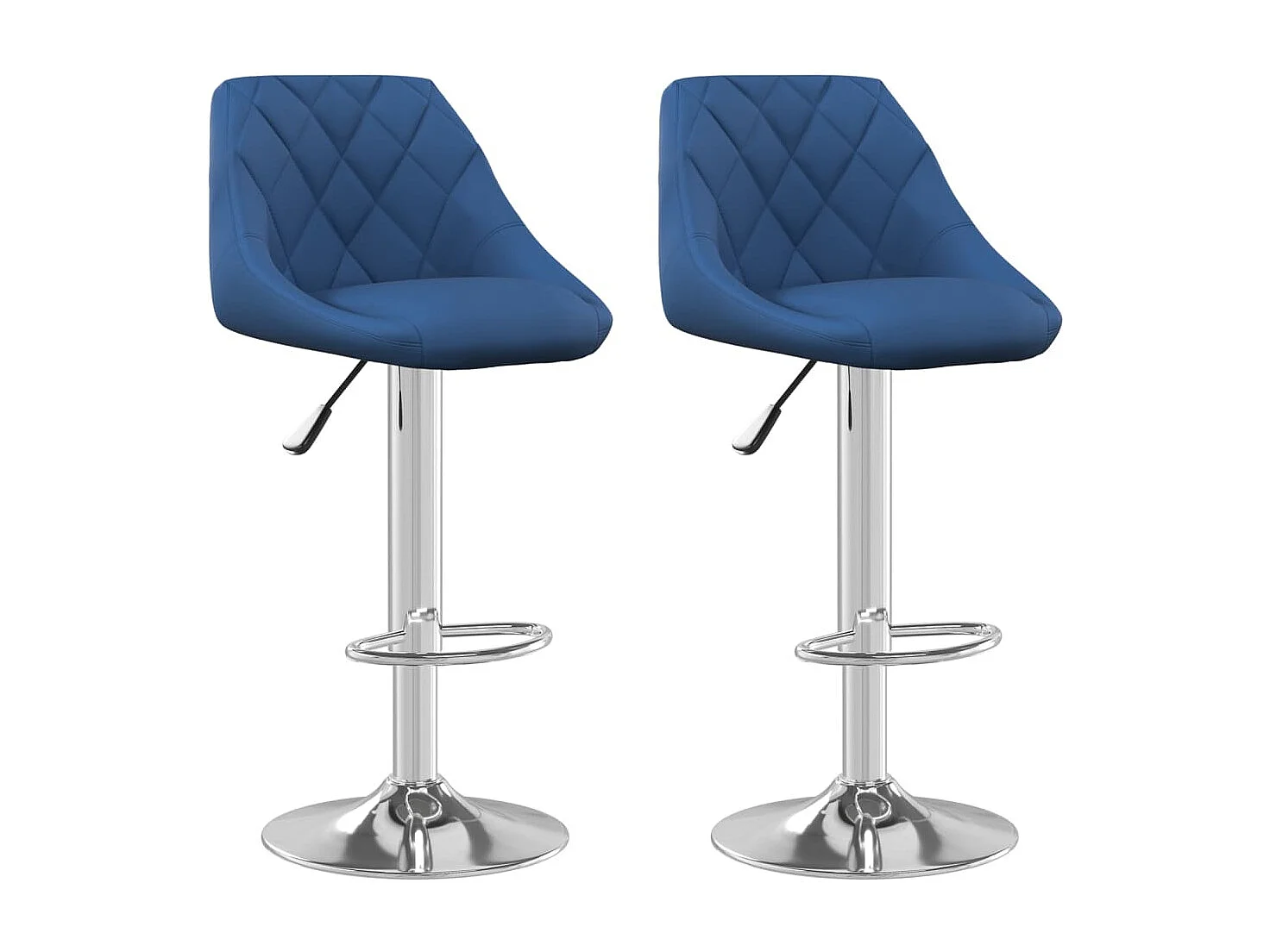 Bancos de bar 2 pcs veludo azul